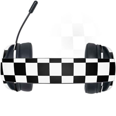Black and White Checkered Razer Kraken X Skin